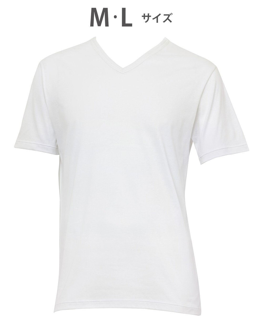 WACOAL MEN WACOAL MEN インナー 3分袖 オーガニックコットン100％ 通気性 吸汗速乾 抗菌防臭 Vネック 肌着 メンズ WL5124 /ワコールメン 