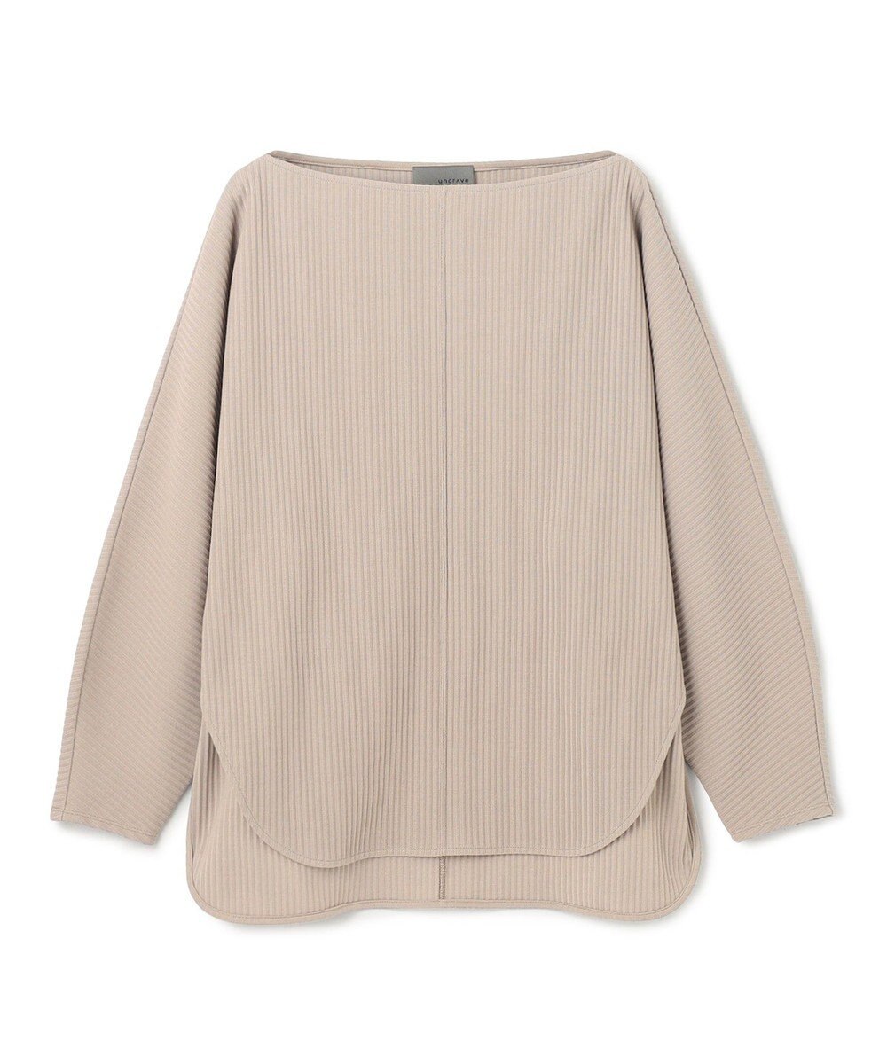 uncrave プリーツリブ ドルマンスリーブトップス 