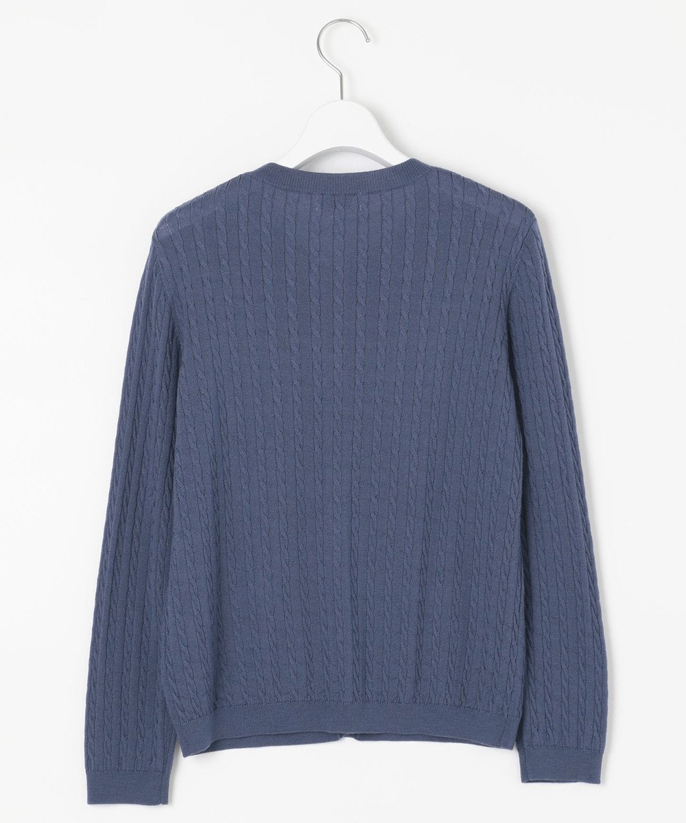 J.PRESS LADIES 【洗える】KNIT BASIC ミディ丈 カーディガン 