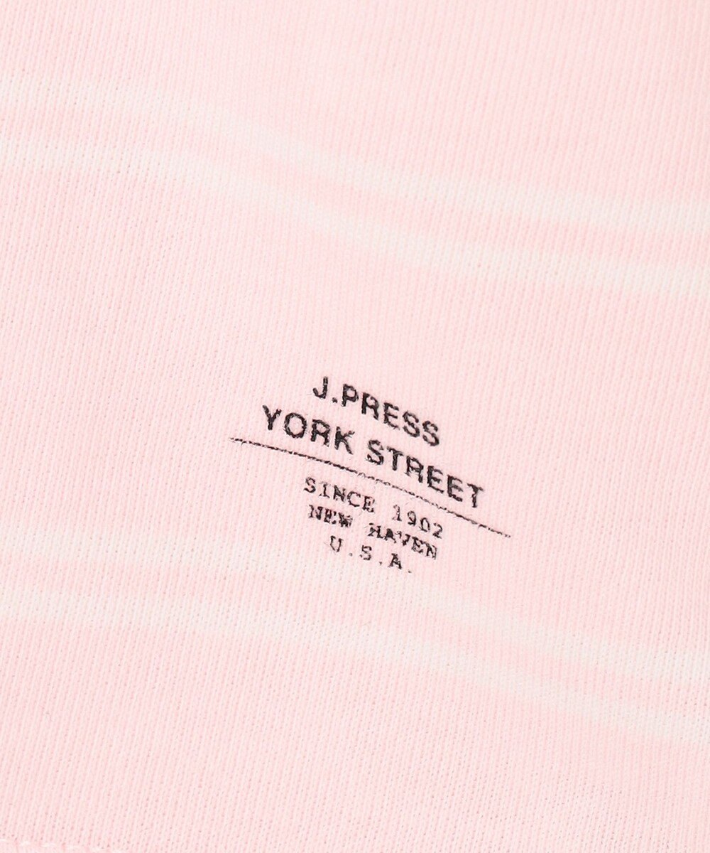J.PRESS YORK STREET 【UNISEX】ブルドッグワンポイント ボーダー Tシャツ 