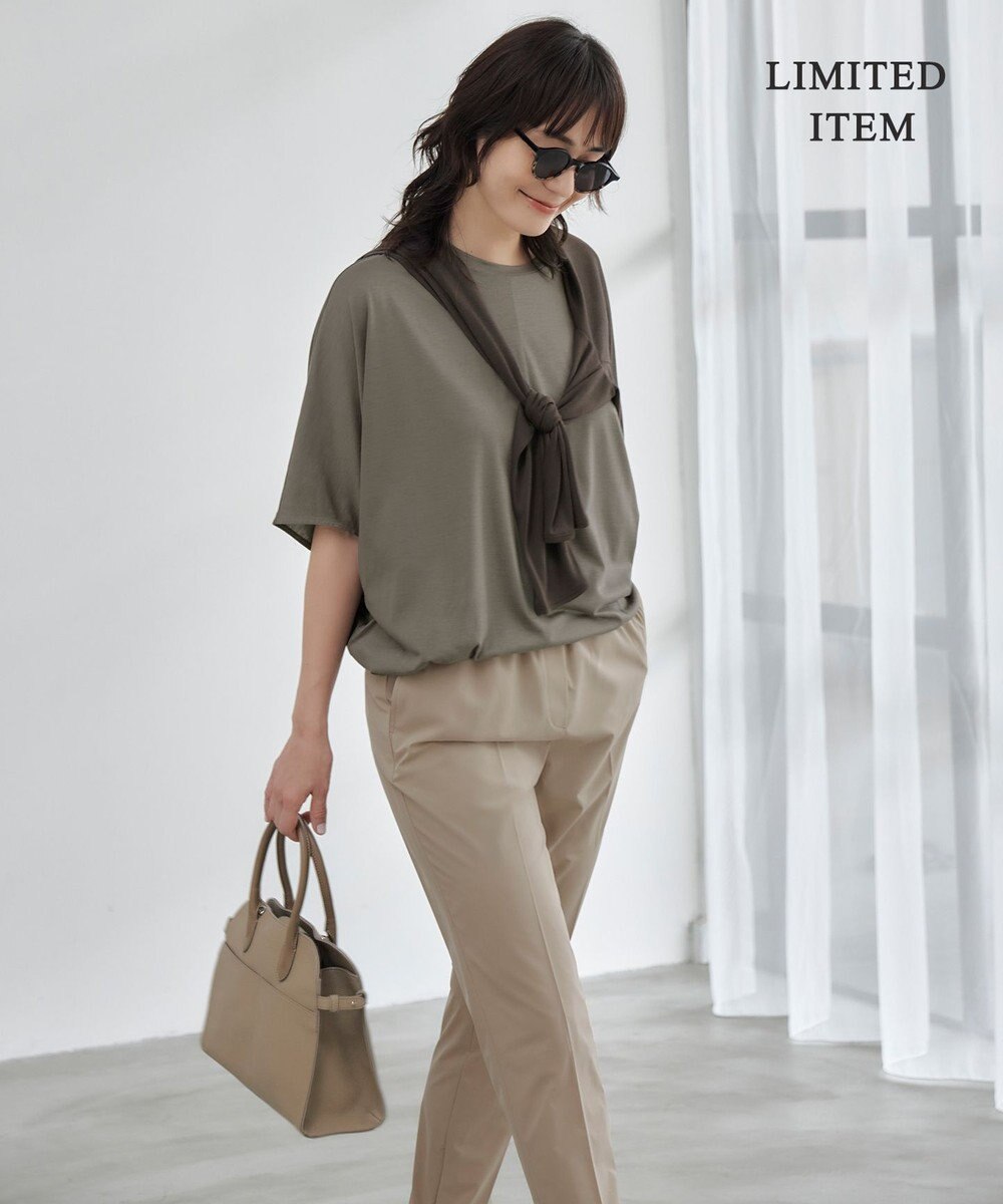 ICB L 【WEB限定・洗える】Ly.COハイゲージ ドルマンスリーブプルオーバー 