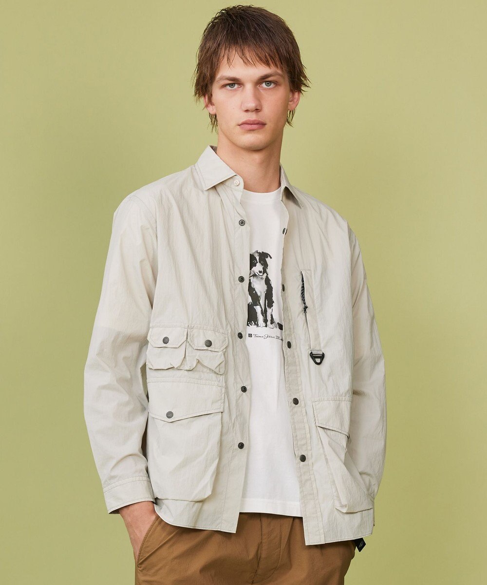 JOSEPH ABBOUD MOUNTAIN 【軽量/ストレッチ/ECO撥水】ライトワッシャーストレッチ アウトドア シャツ 