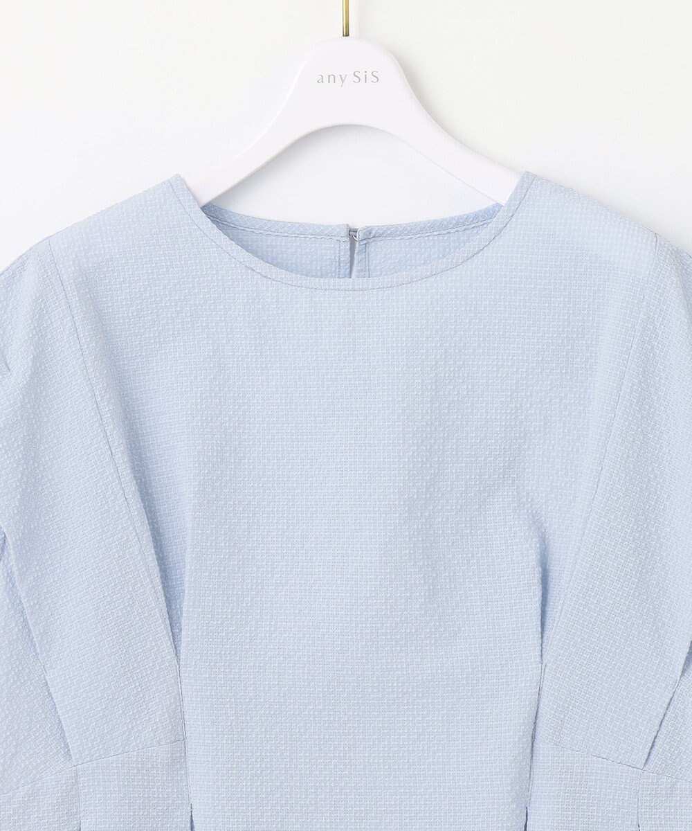 ANY SIS L 【洗える】カラミタンブラータック ブラウス 