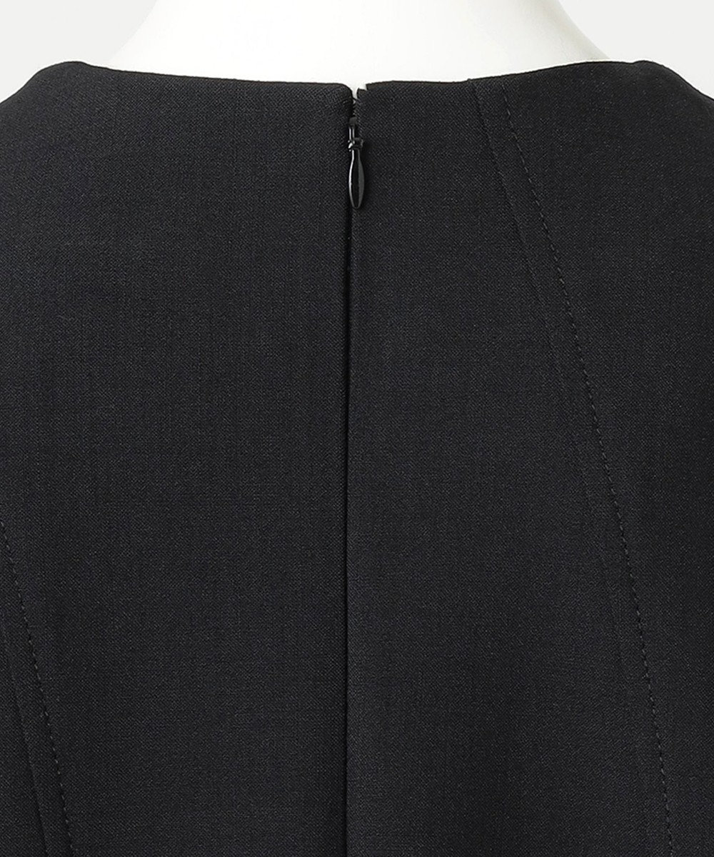 23区 L 【R(アール)】ウールダブルクロス イレギュラータック フレアワンピース 