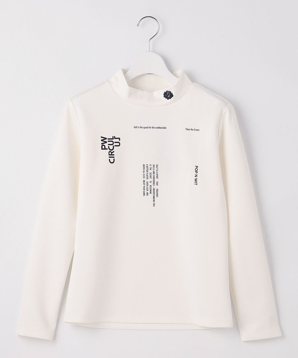 PW CIRCULUS 【イージーケア / 軽量 / 一枚でサマになる】【WOMEN】ロゴモックネック 