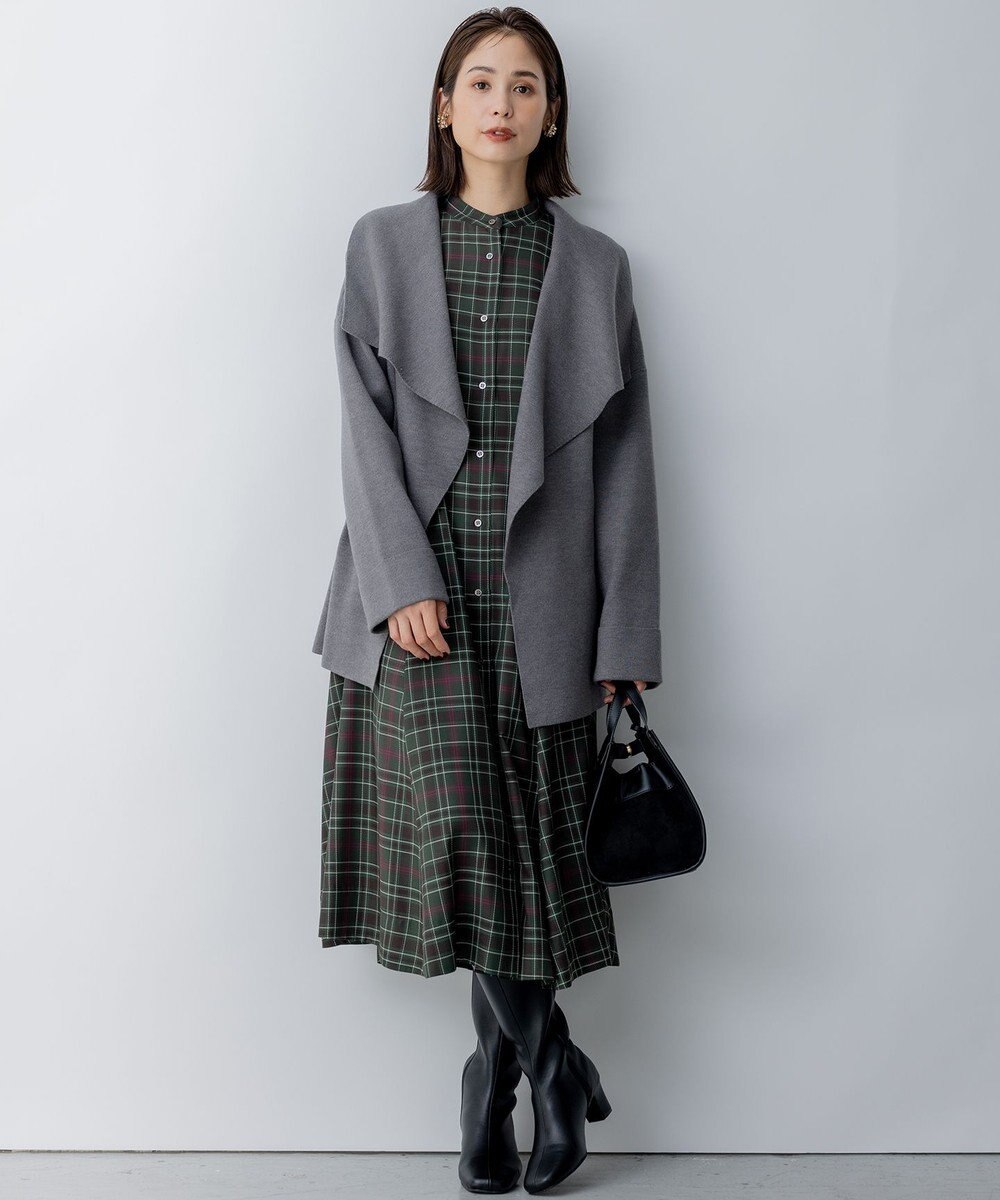 組曲 【軽羽織】ショールカラー カーディガン 