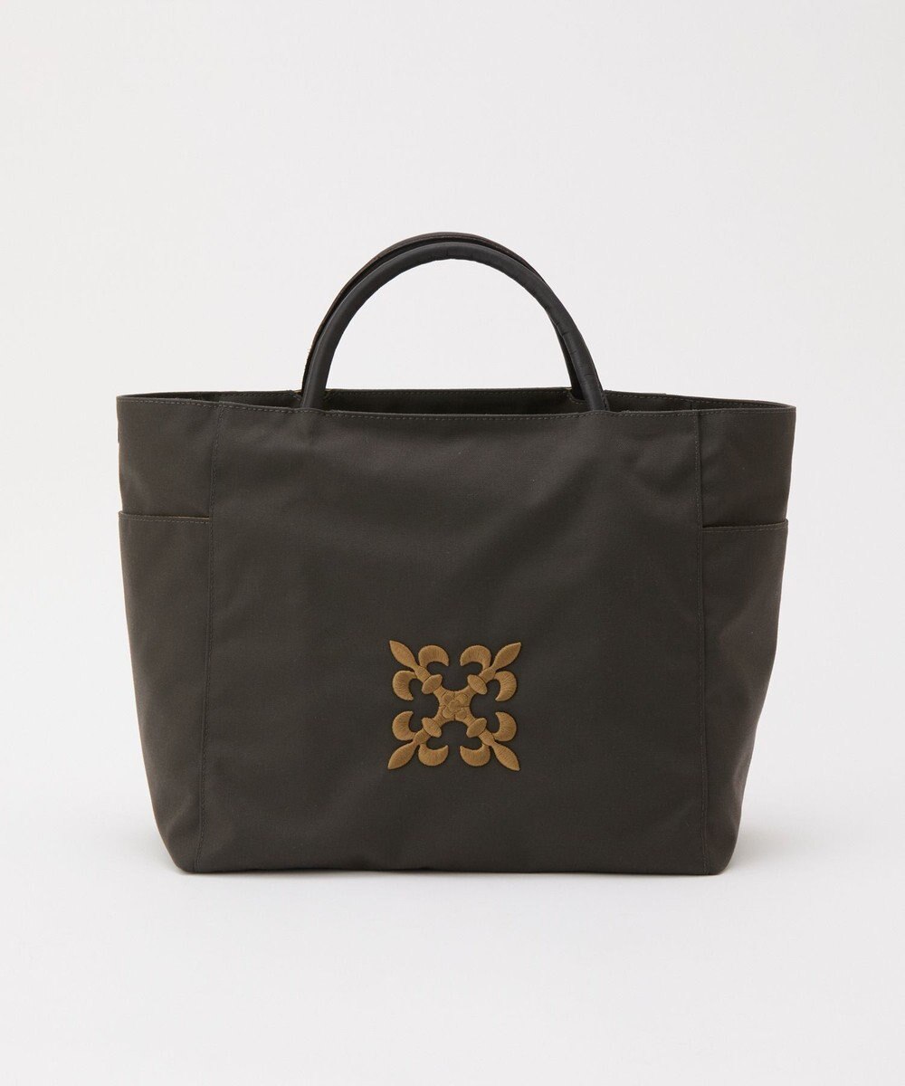russet 【モノグラム刺繍】コーデュラナイロントートバッグ（CE-1776） 