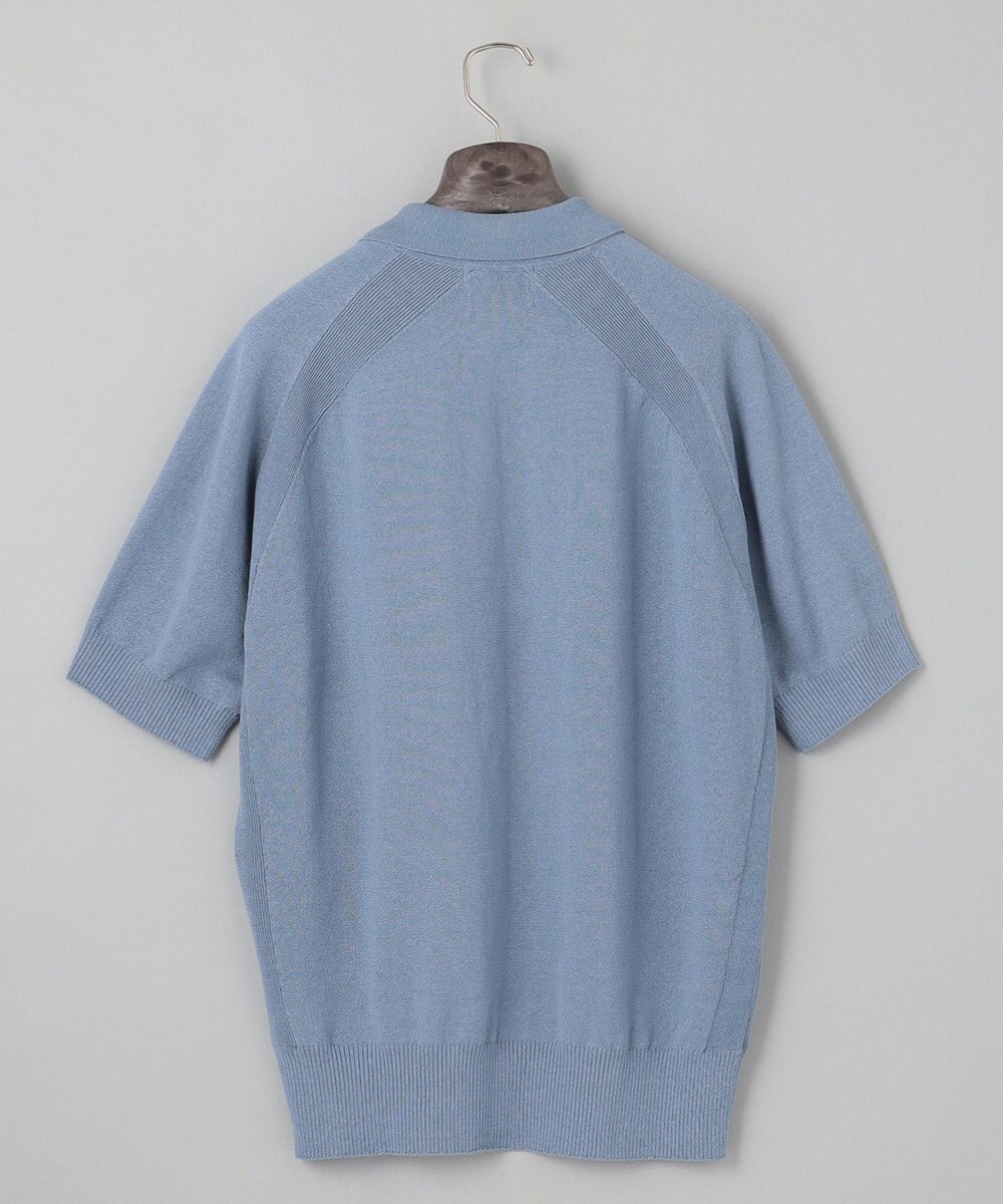 GOTAIRIKU 【和紙＆綿 】二ット スキッパーポロシャツ 