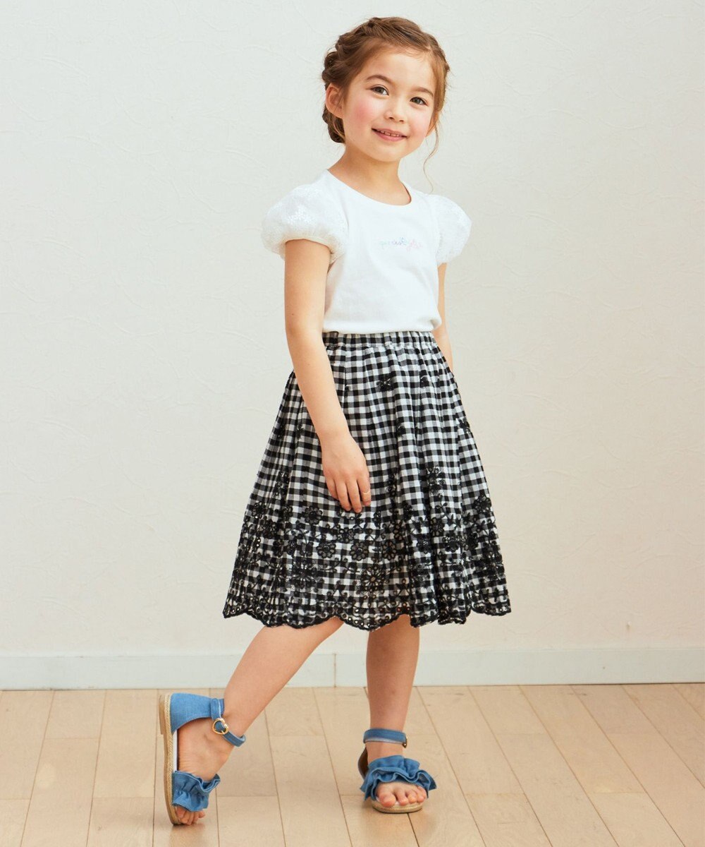 ANY KIDS 袖 チュール Ｔシャツ 