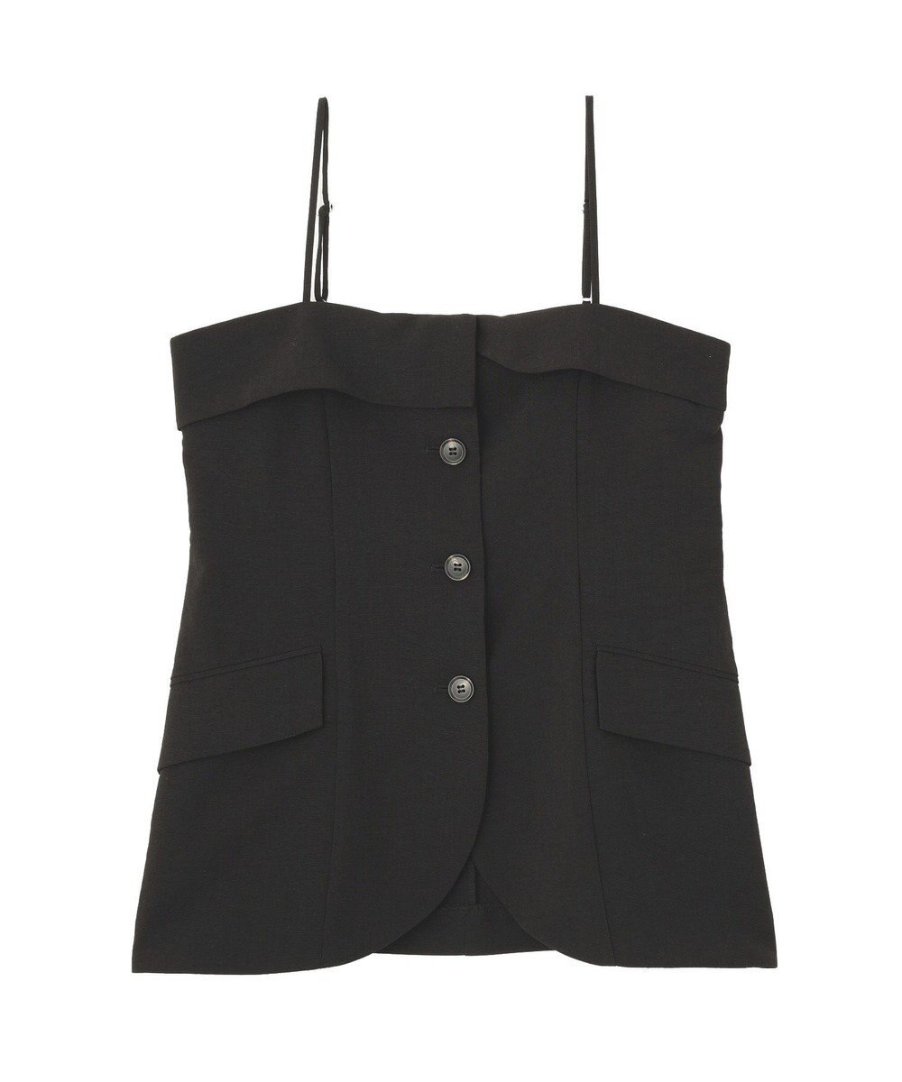 earth music&ecology 【セットアップ対応】フラップボタンビスチェ 