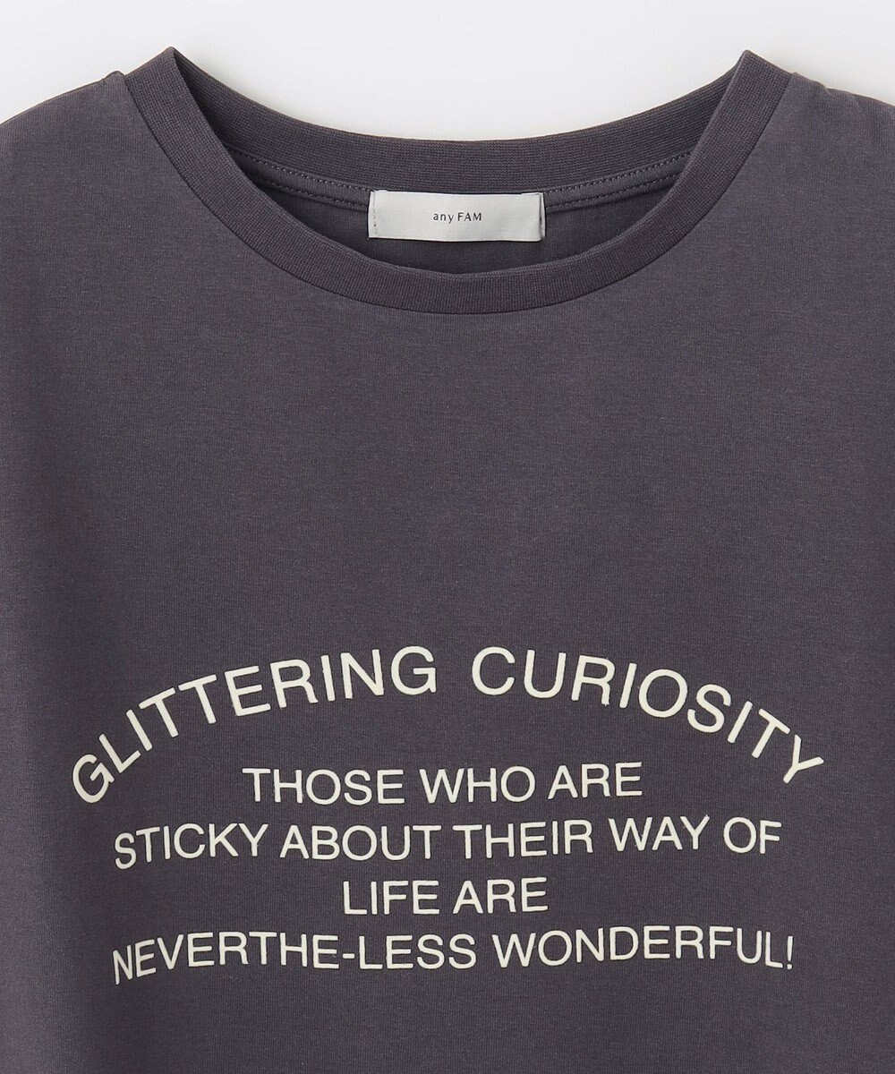 ANY L フロッキーロゴフレンチスリーブTシャツ 