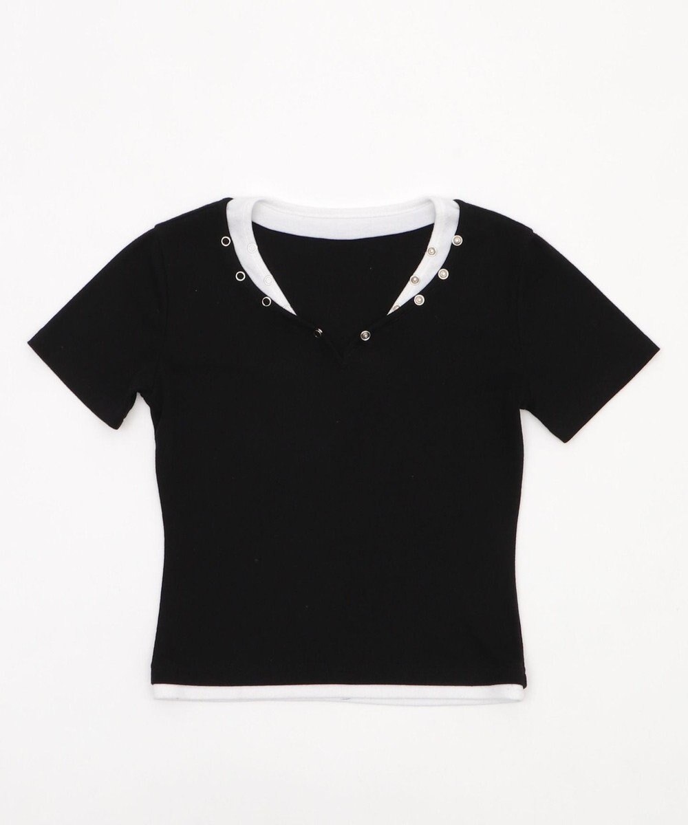 WEGO ドットボタンレイヤードTOP 