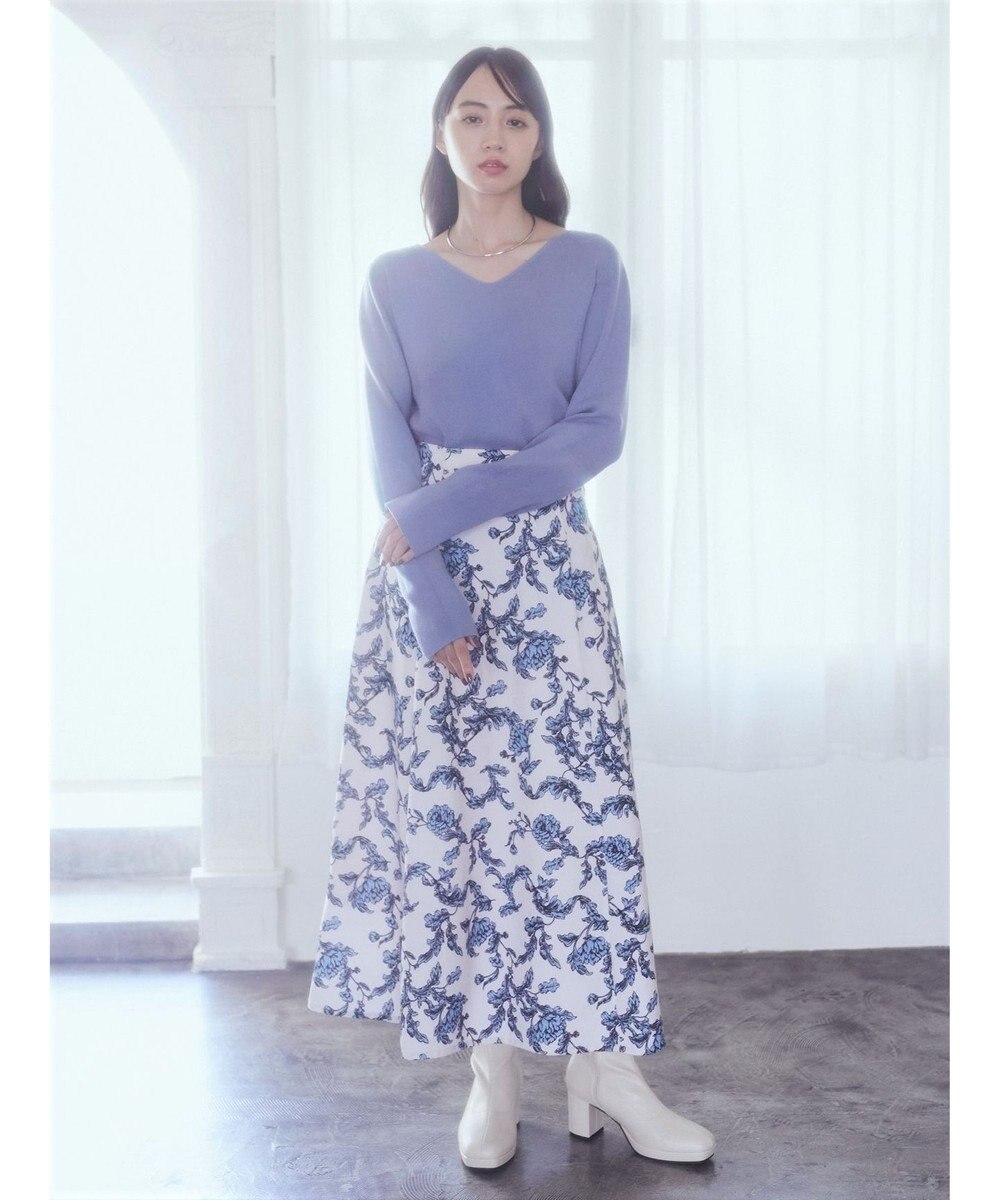 earth music&ecology バックレースアップスカート 