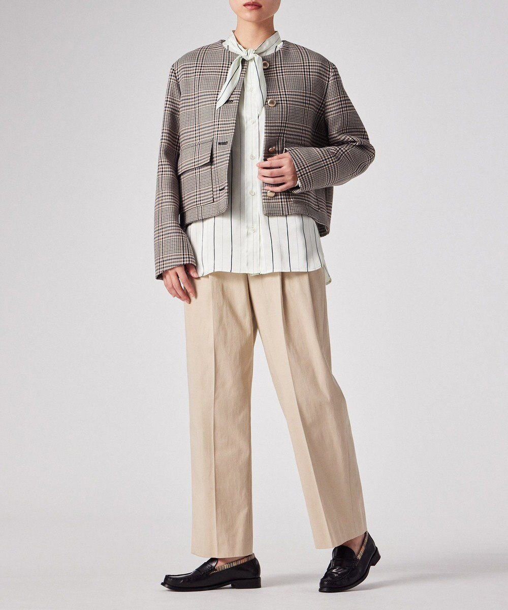 Paul Smith クラシックチェック ノーカラー ジャケット 