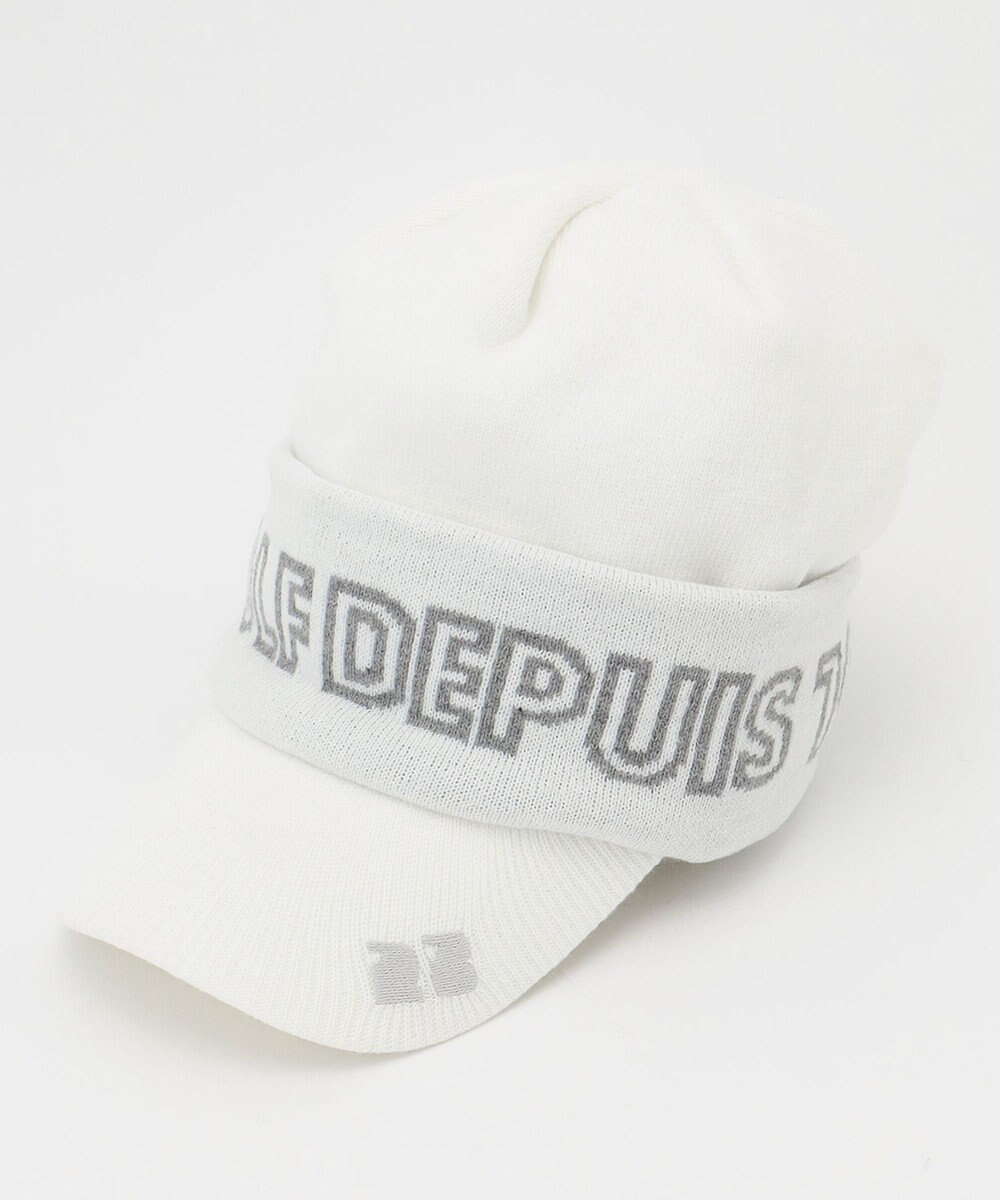 23区GOLF 【MEN】ツバ付きニット キャップ 