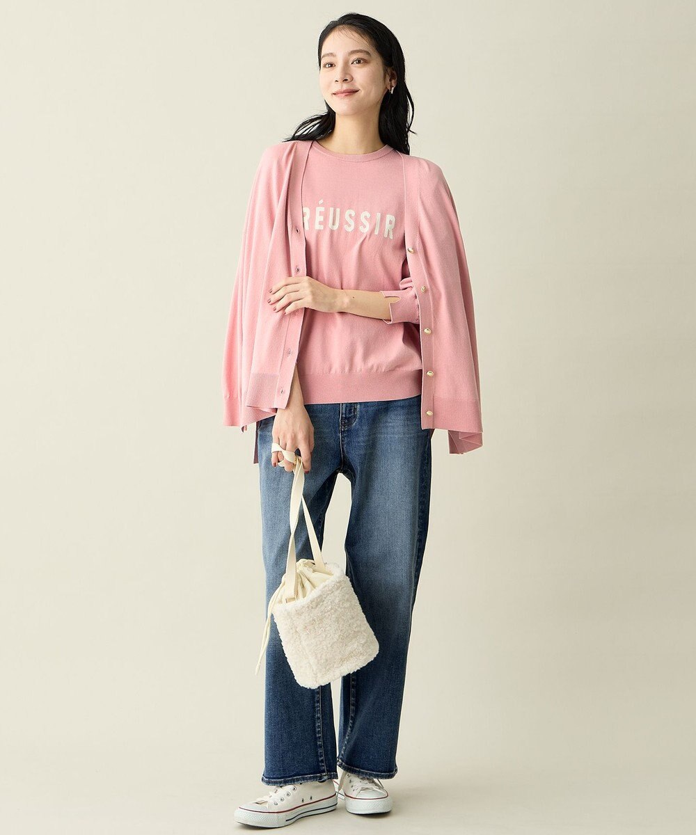 ANY インターシャロゴニットプルオーバー 