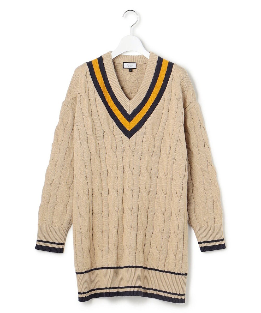 J.PRESS YORK STREET 【WOMEN】チルデンチュニック Vネックニット 