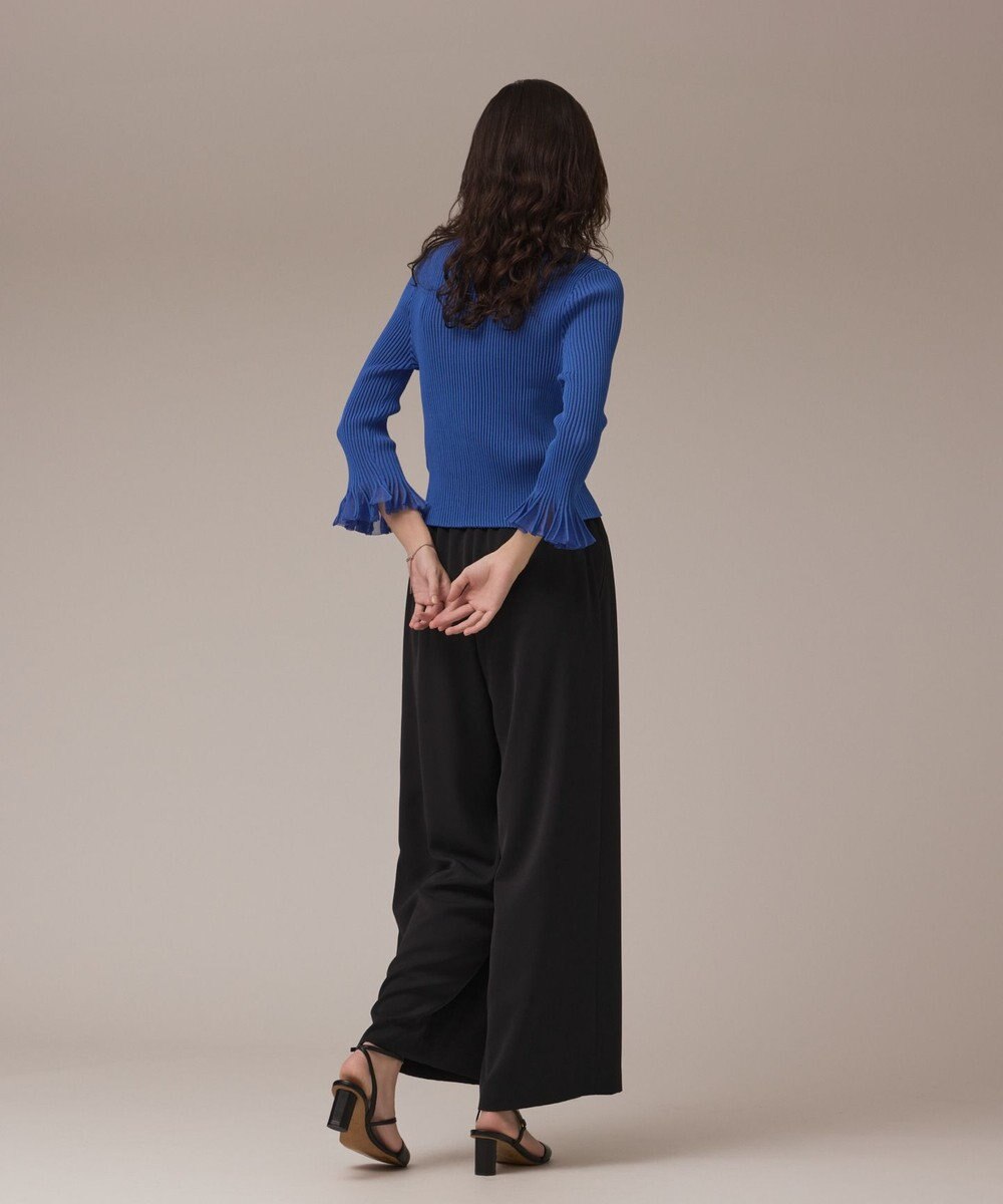 GRACE CONTINENTAL シアーフリルニットカーディガン 