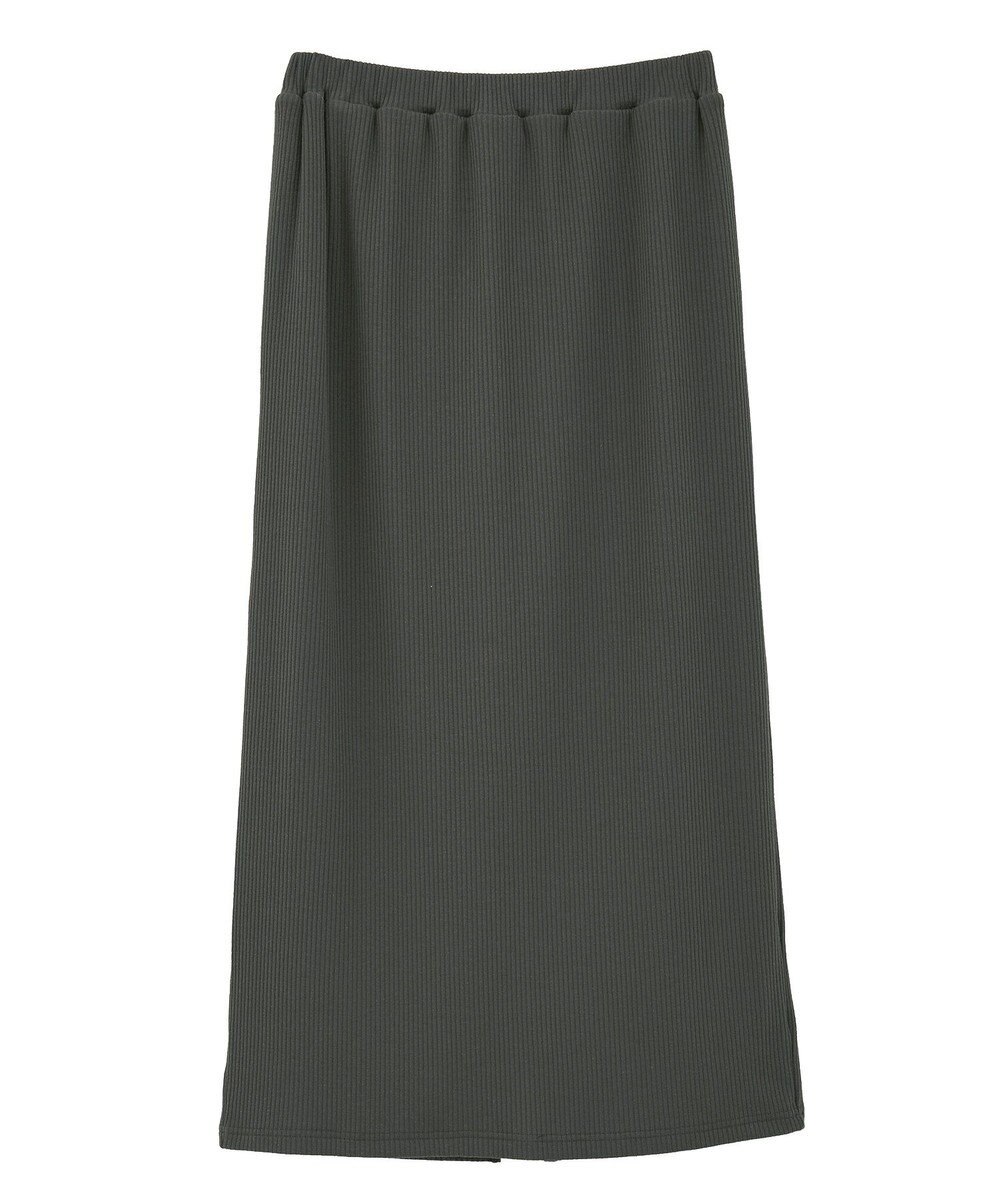 earth music&ecology 【コットン混】カットリブナロースカート 