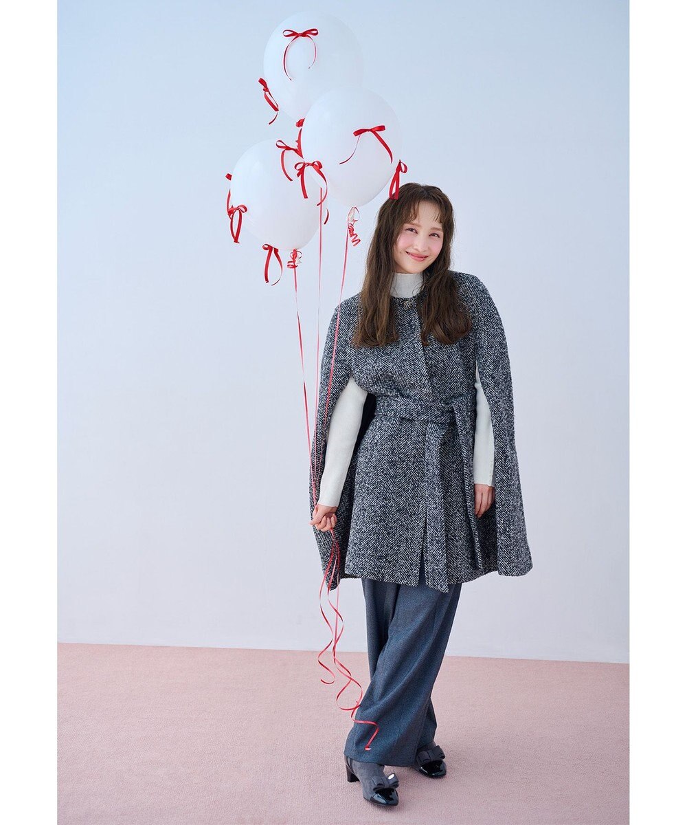 TOCCA 【消臭】SNOWBERRY POCKET TWEED ポンチョ 