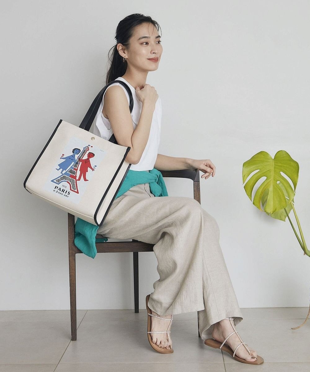 TOPKAPI 【Breath TOPKAPI】サヴィニャック × Breath TOPKAPI アート プリント オーガニックキャンバス トート バッグ 