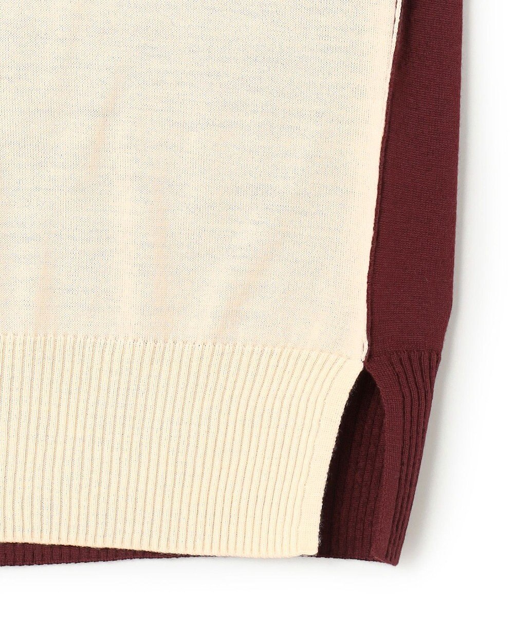 BEIGE， LA MONNAIE /  カラーブロッキングタートルニット 