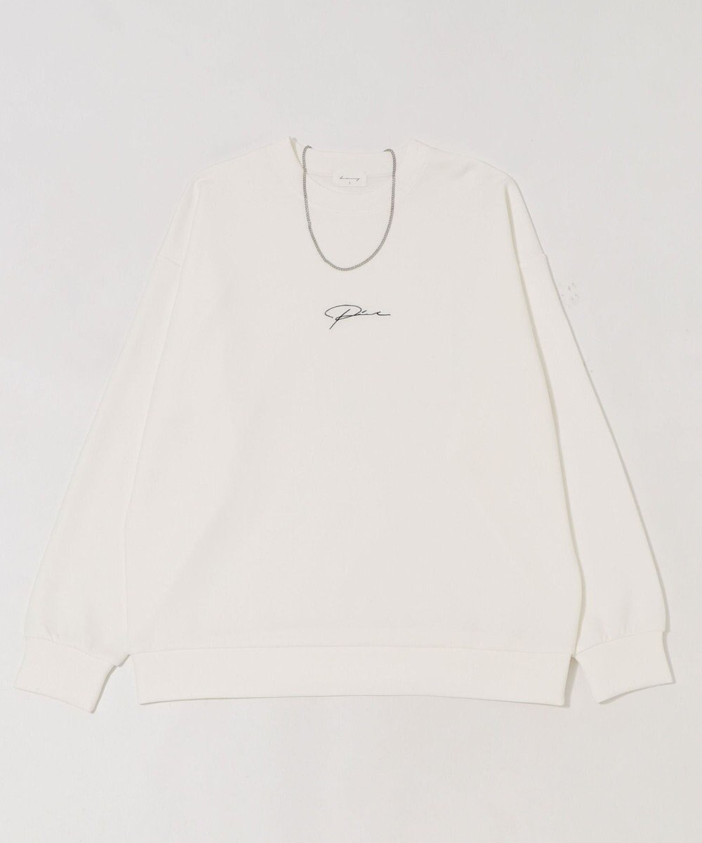 WEGO 【ユニセックス着用ITEM/2点SET/MLサイズ展開】アクセ付きフォトグラフィックプルオーバー 