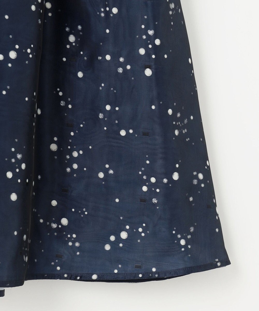 組曲 スターリットプリント タックフレアスカート 