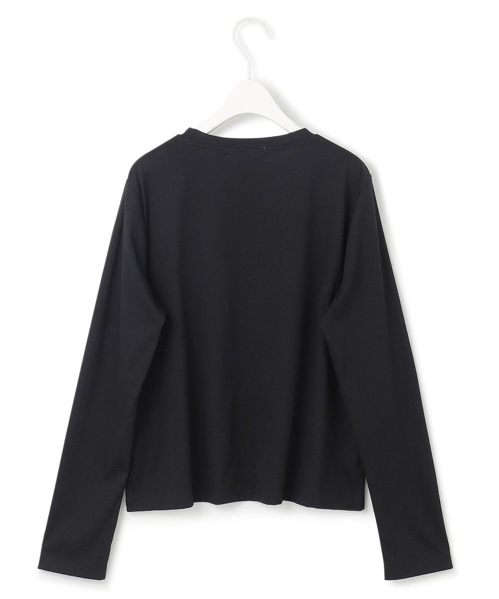 ICB 【洗える】シンプルジャージー クロップドTシャツ 