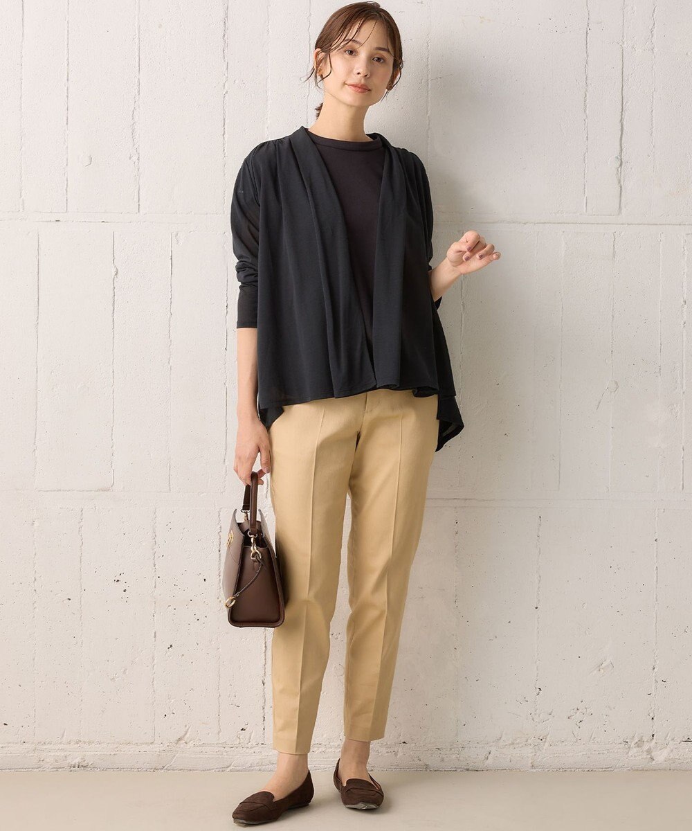 組曲 L 【WEB限定】ライトジョーゼット袖タック ブラウス 