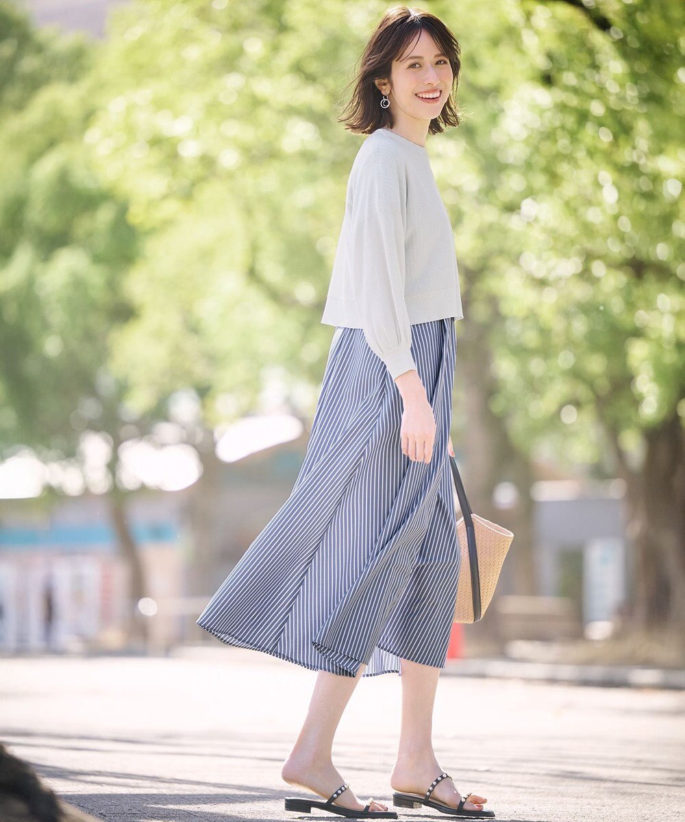 ANY SIS 【23.0~24.0cm】フェミニンフラット サンダル 