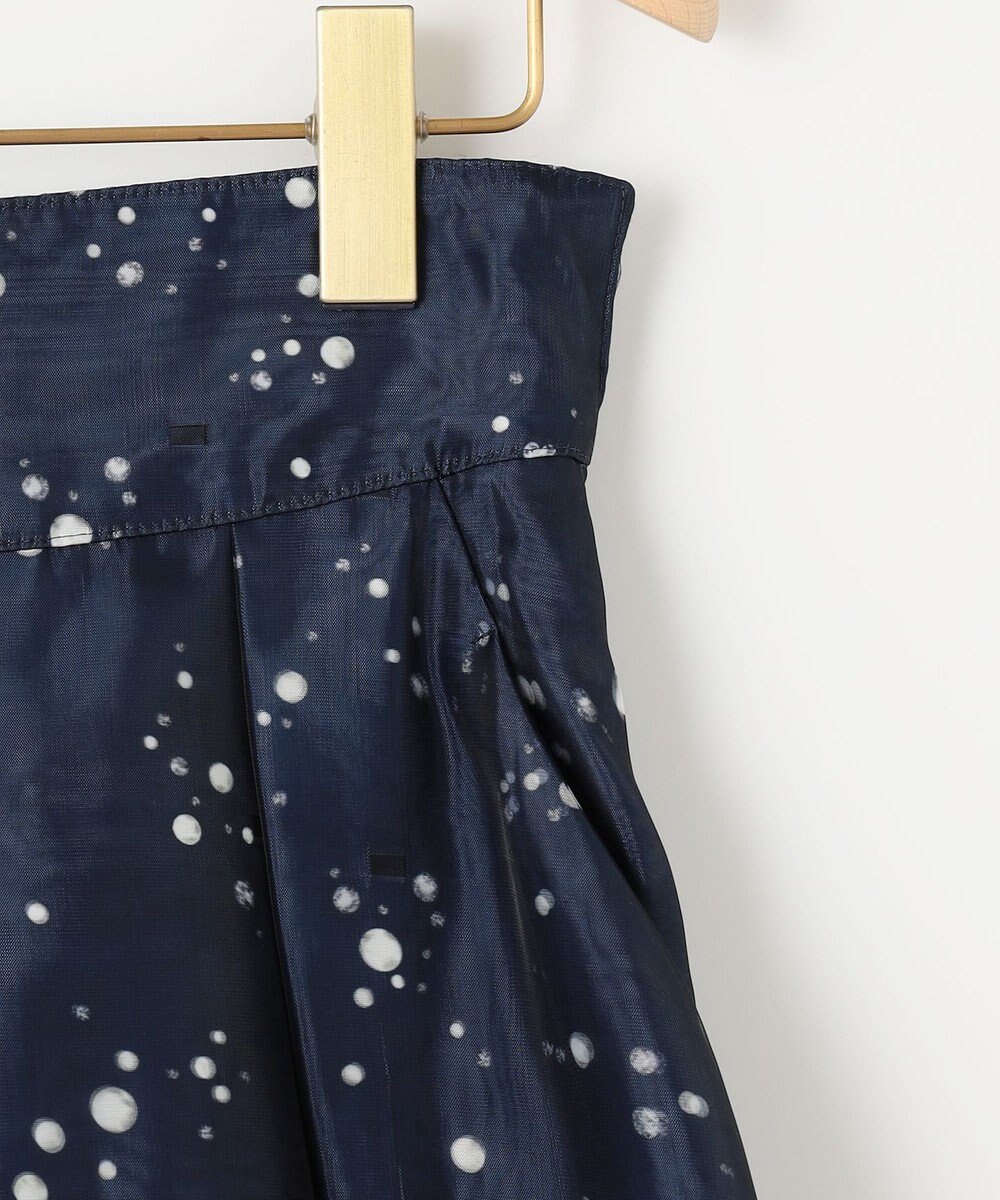 組曲 スターリットプリント タックフレアスカート 