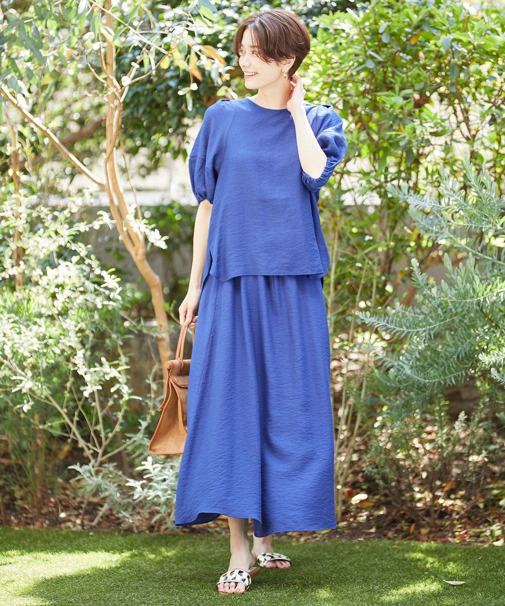 UNFILO 【セットアップ対応】ウォッシャブル UVケア ブラウス 