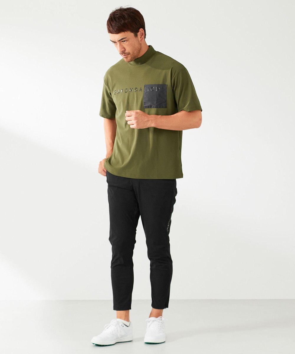 23区GOLF 【23Fondation/MEN】ストレッチメッシュ モック 