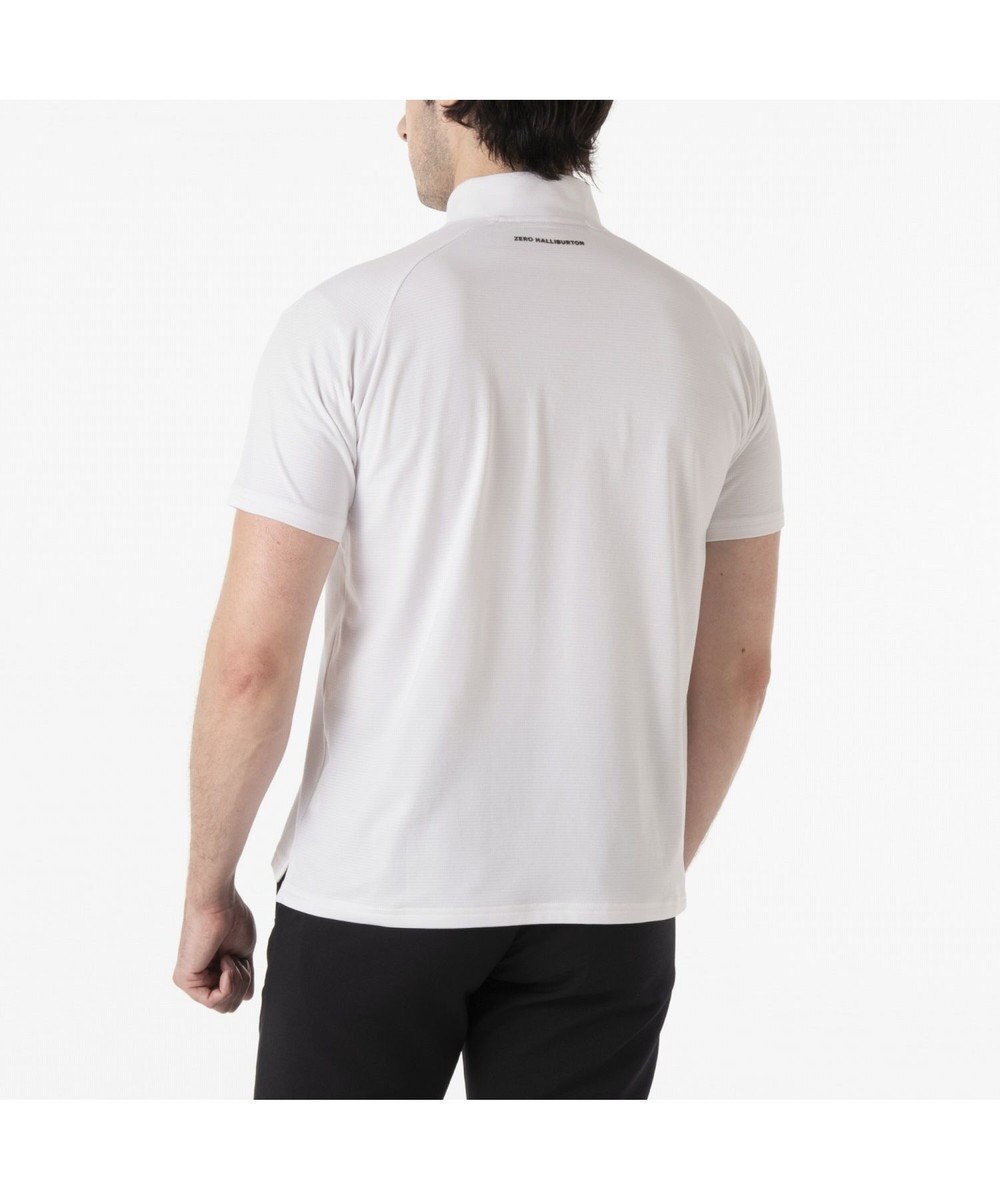 ZERO HALLIBURTON 【吸水速乾・UVケア】 ダブルリブ着心地ジッパーモックネックTシャツ ZHG-M5S7d 82955 