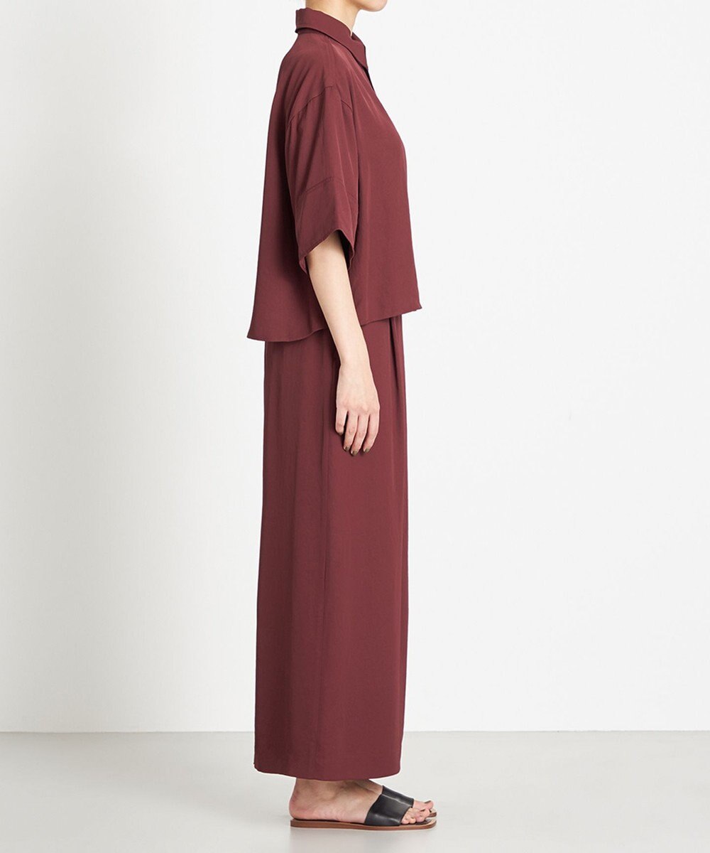 NAVE 【ReNAVE　洗える】アセテートギャバシャツ 