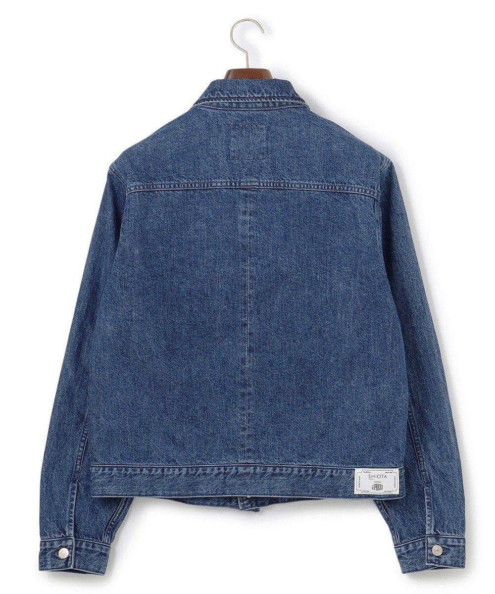 J.PRESS MEN 【J.PRESS ORIGINALS】SHIOTA DENIM Notched Jumper / Made in Japan 