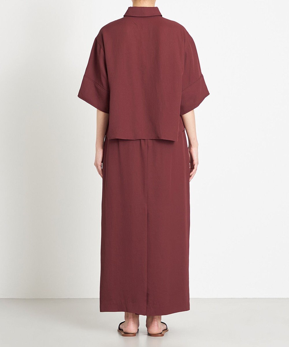 NAVE 【ReNAVE　洗える】アセテートギャバシャツ 