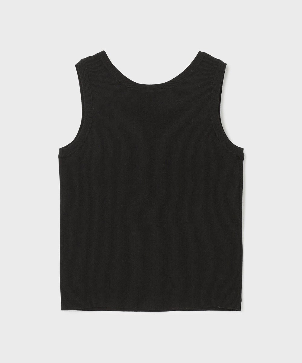 GRACE CONTINENTAL Uネックリブニットトップ 