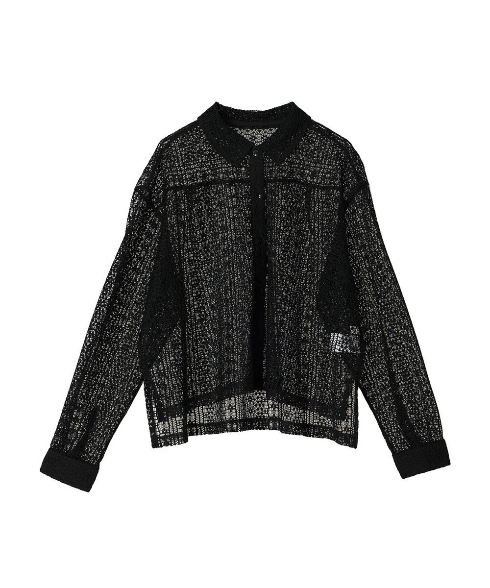 earth music&ecology レースショートシャツ 