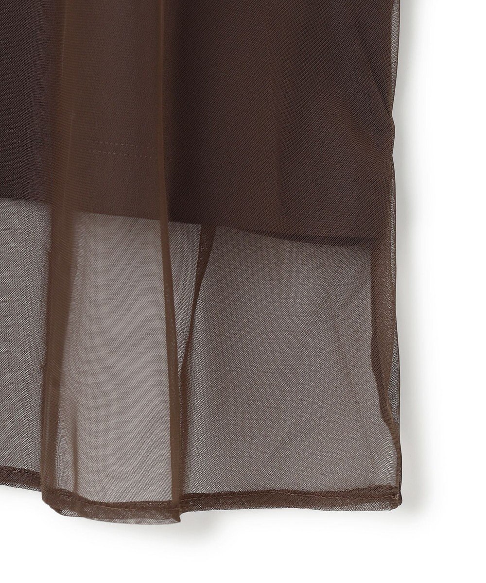 ICB 【接触冷感・UVケア・速乾・洗える】 チュールレイヤード カットソー 