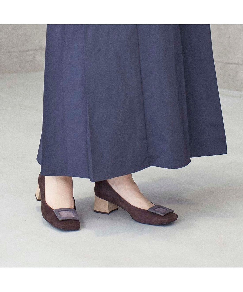 MODE ET JACOMO <MODE ET JACOMO>バックルスクエアトゥパンプス 