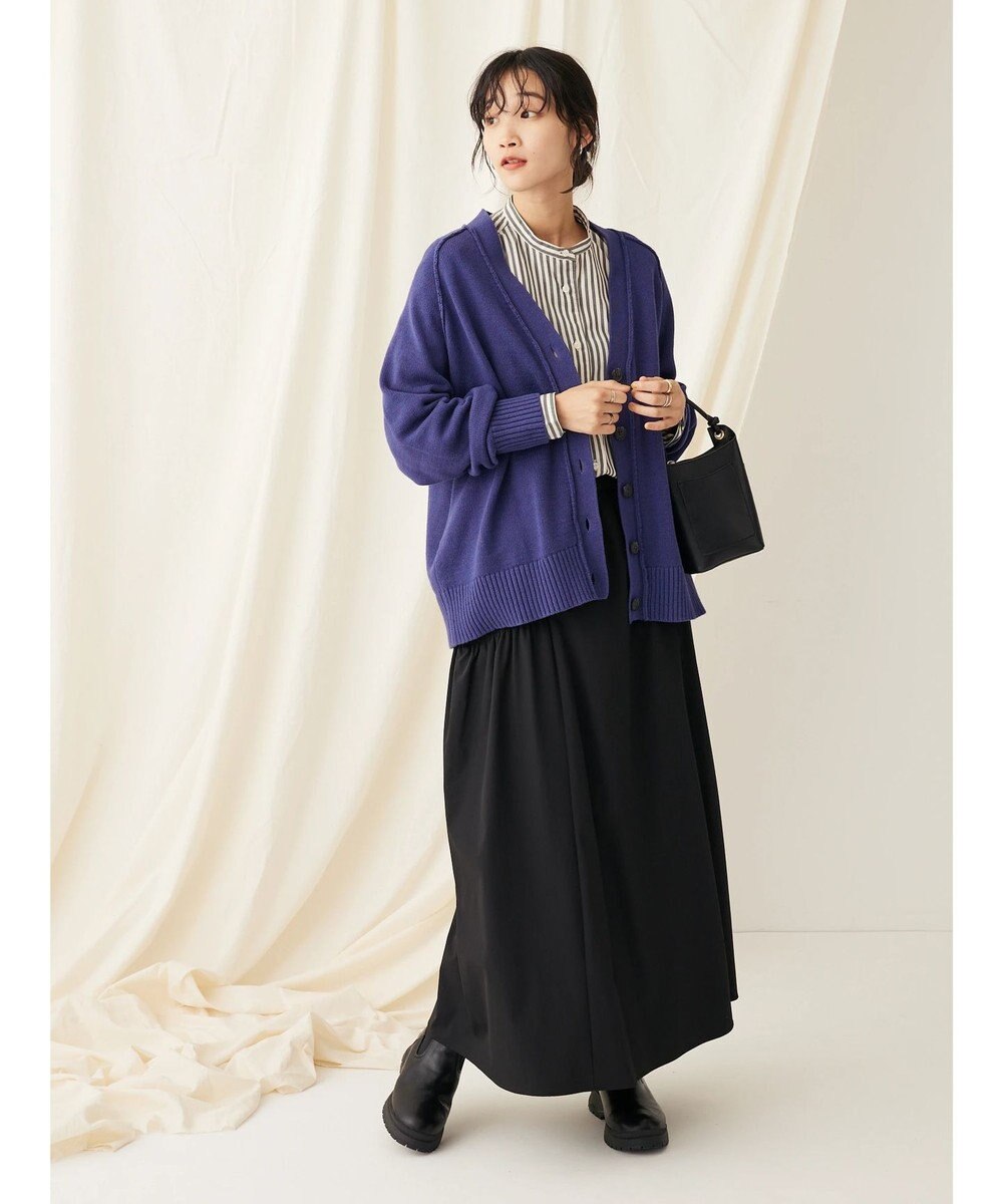 CRAFT STANDARD BOUTIQUE Ｖネックアウトリンキングカーディガン 