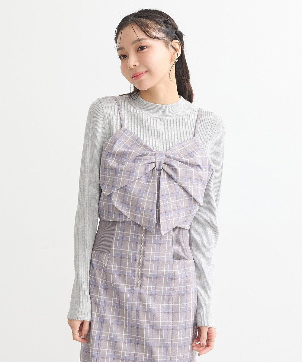 earth music&ecology リボンドレープビスチェ 