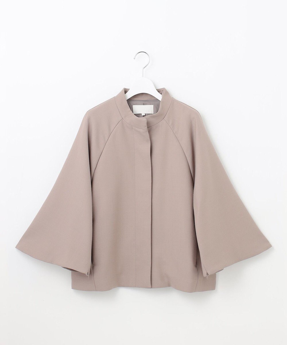 自由区 S ライトウールダブルクロススタンドカラー ジャケット 