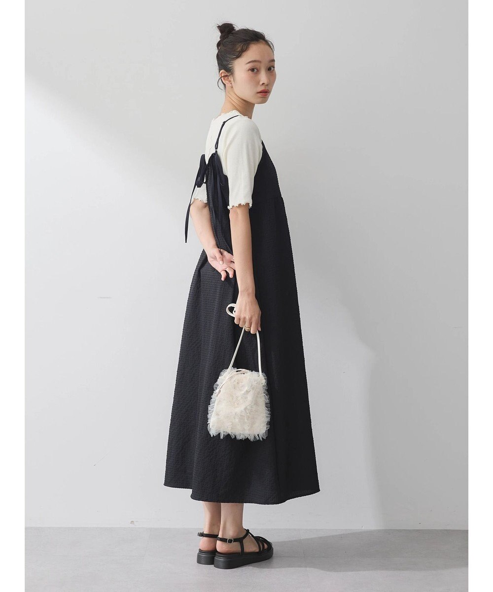 earth music&ecology バックリボンキャミワンピース 