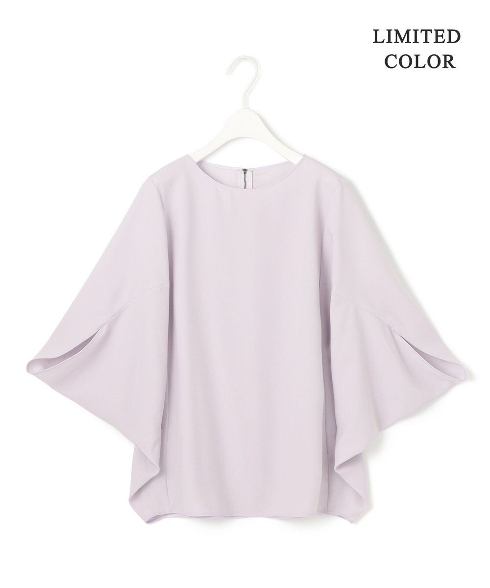 ICB 【新色追加・WEB限定カラーあり・UVケア・接触冷感・速乾・防シワ・洗える】FluidBackSatin ドルマンスリーブブラウス 