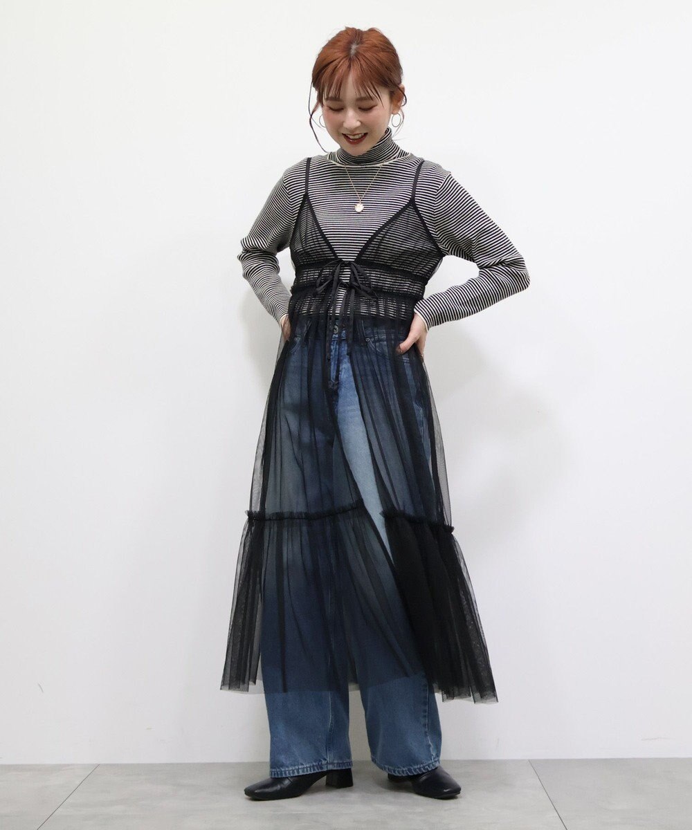 AMERICAN HOLIC ティアードチュールワンピース 