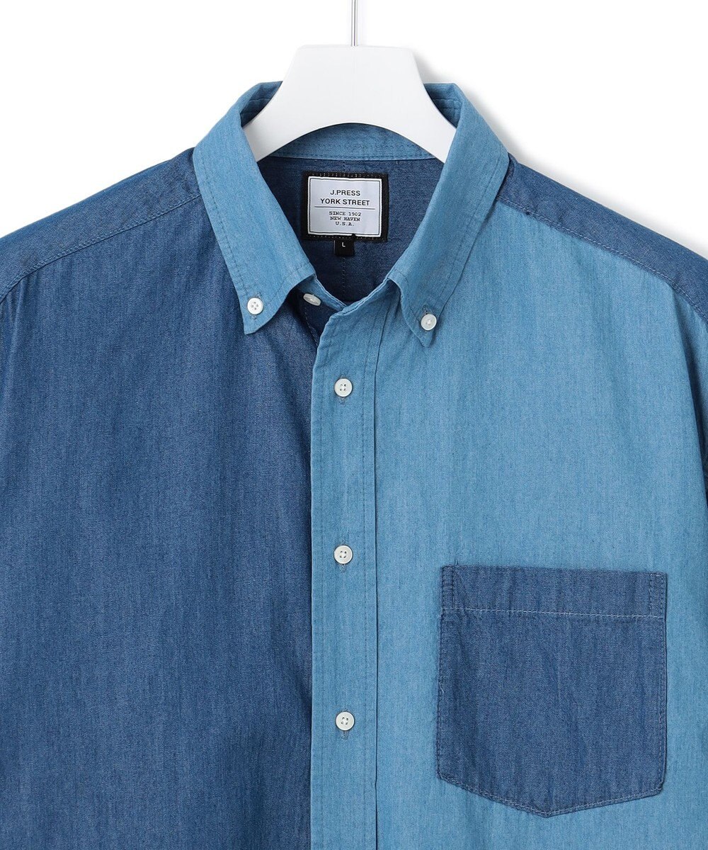 J.PRESS YORK STREET 【UNISEX】クレイジーパターン デニムシャツ 