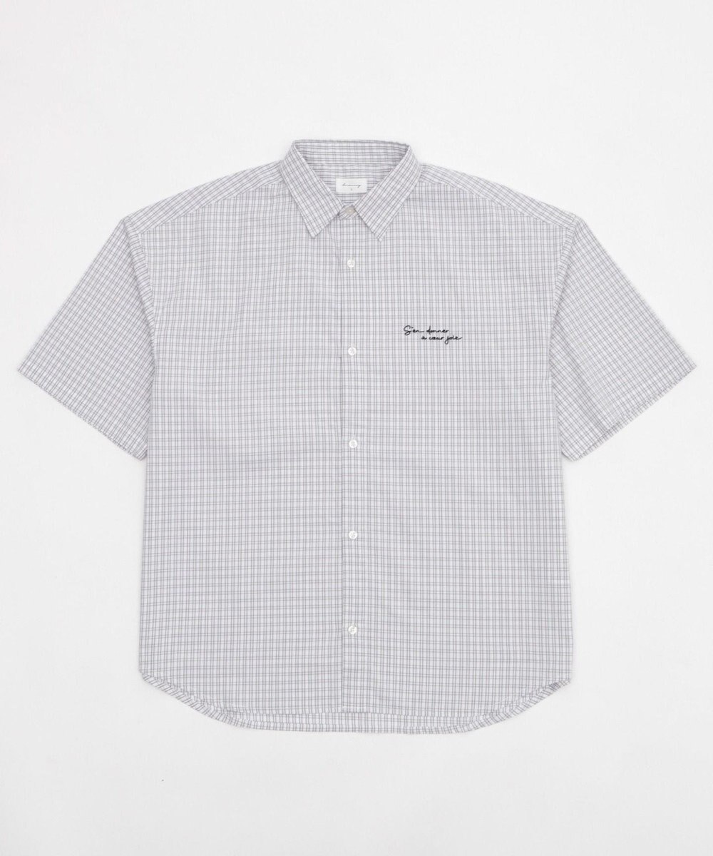 WEGO ワンポイントチェックシャツ（SS） 